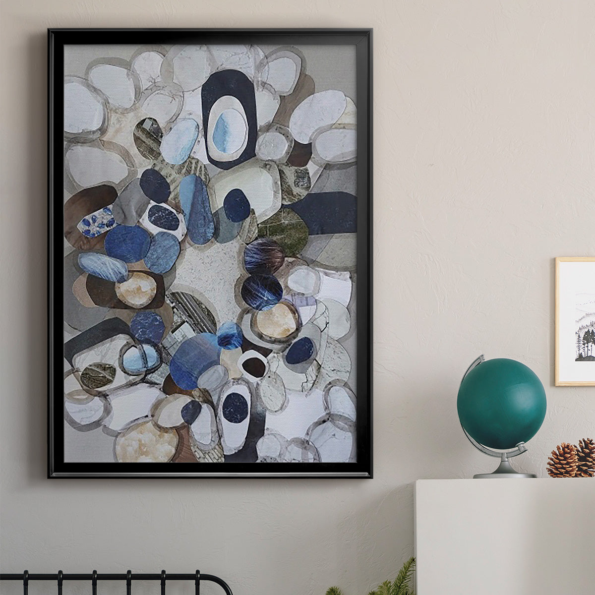 Santa Cruz Beach Stones Premium Framed Print - Ready to Hang