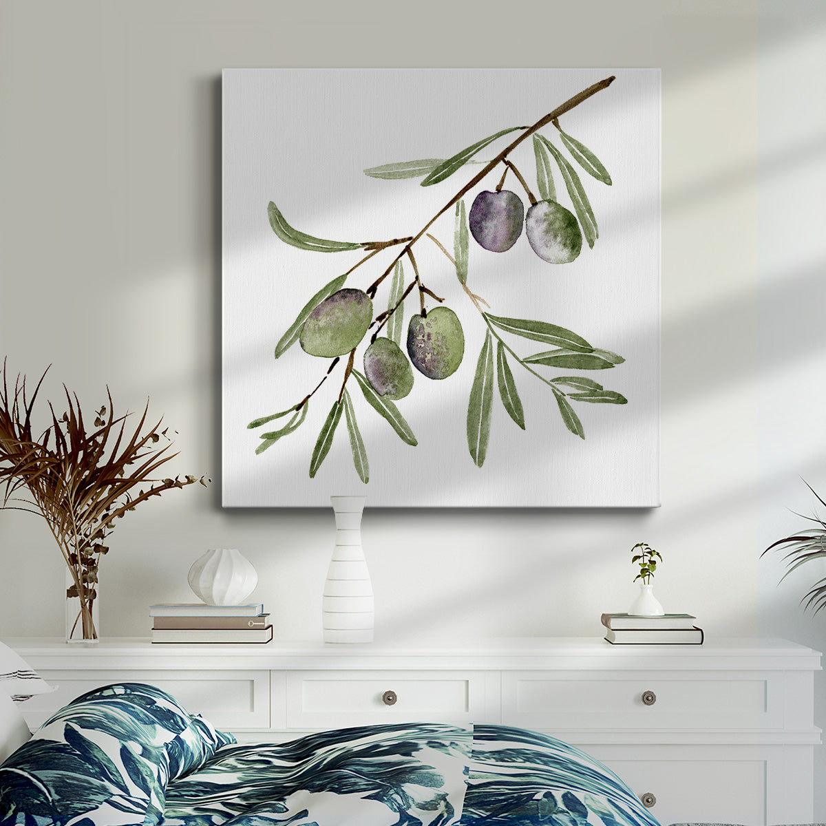 Olive Branch I-Premium Gallery Wrapped Canvas - Ready to Hang