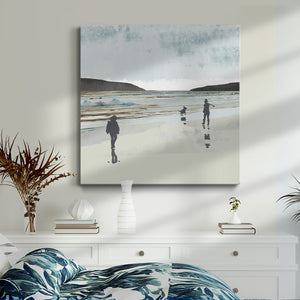 Beach Walking I-Premium Gallery Wrapped Canvas - Ready to Hang