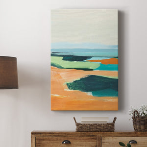 Aqua and Orange II Premium Gallery Wrapped Canvas - Ready to Hang