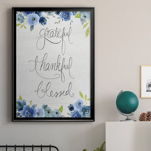 Grateful, Thankful, Blessed Premium Framed Print - Ready to Hang