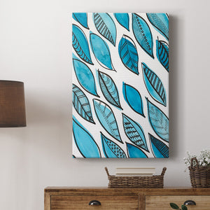 Patterned Leaf Shapes I Premium Gallery Wrapped Canvas - Ready to Hang