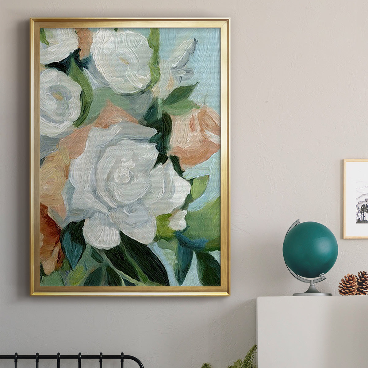 Bouquet Scatter I Premium Framed Print - Ready to Hang