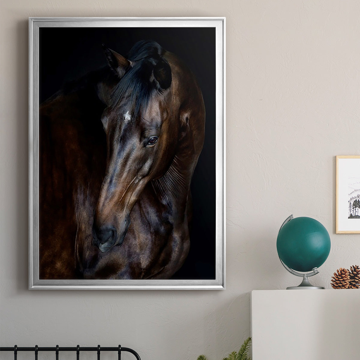 Sunlit Horses I Premium Framed Print - Ready to Hang