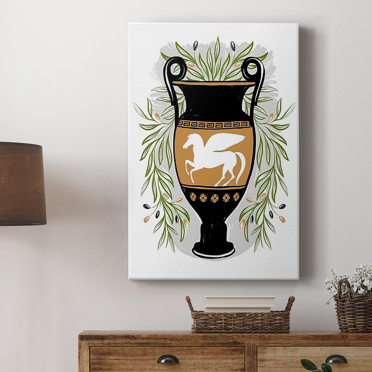 Greek Vases III Premium Gallery Wrapped Canvas - Ready to Hang