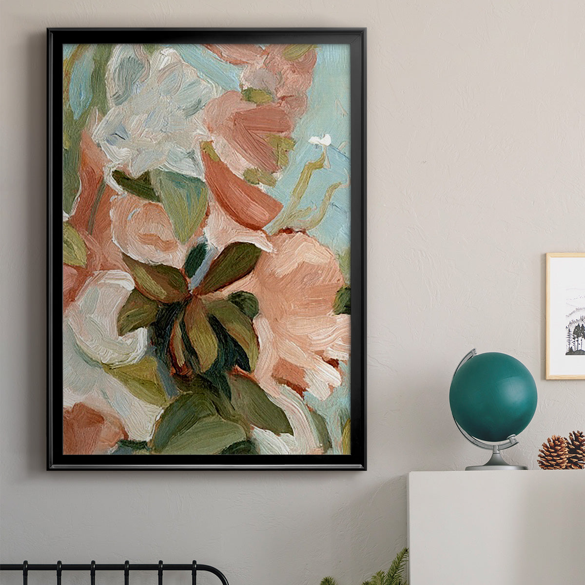 Bouquet Scatter IV Premium Framed Print - Ready to Hang