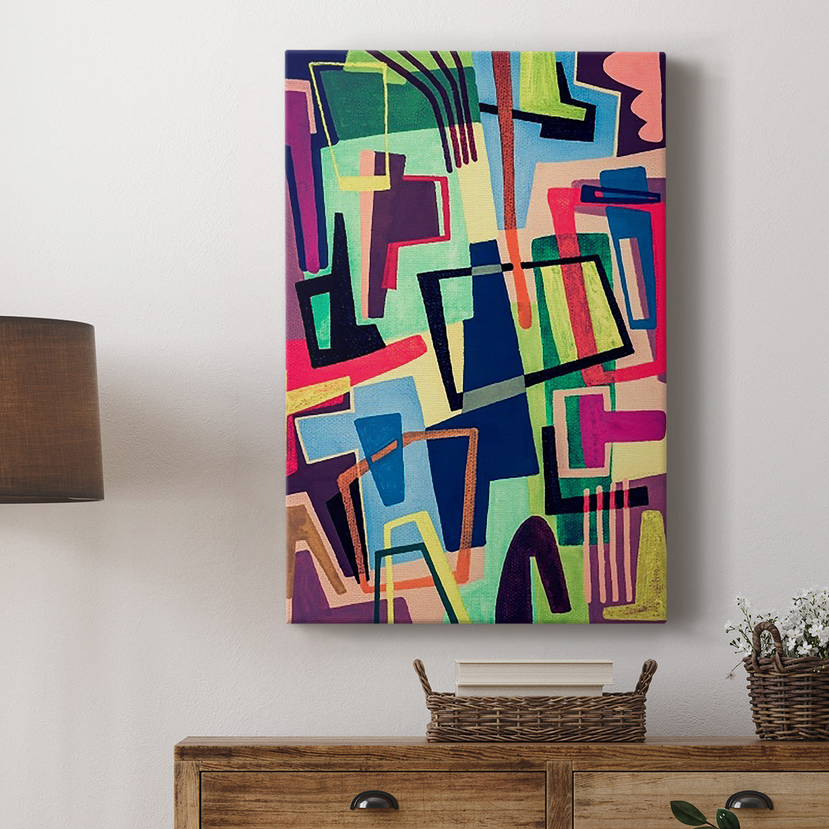 Connected Colors II Premium Gallery Wrapped Canvas - Ready to Hang