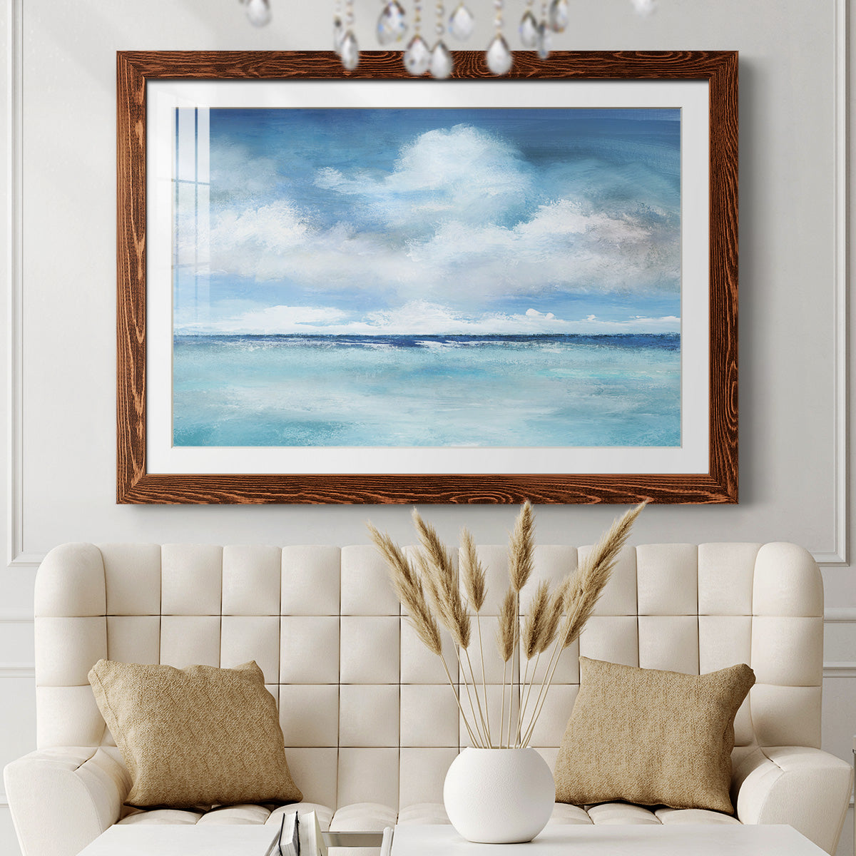 Caribbean Clouds-Premium Framed Print - Ready to Hang