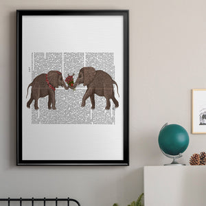 Elephant Bouquet, Landscape Premium Framed Print - Ready to Hang