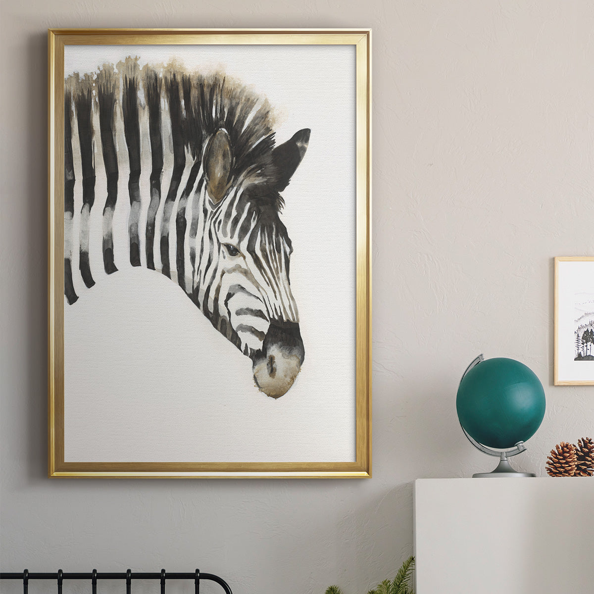 Zebra Stripes Premium Framed Print - Ready to Hang