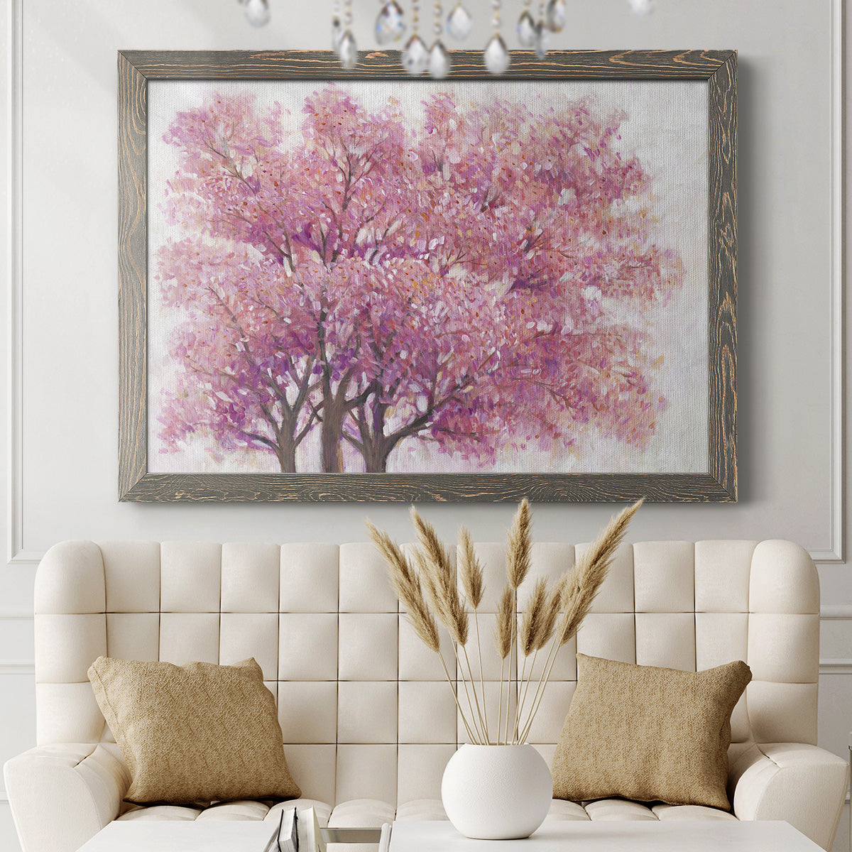 Pink Cherry Blossom Tree I-Premium Framed Canvas - Ready to Hang