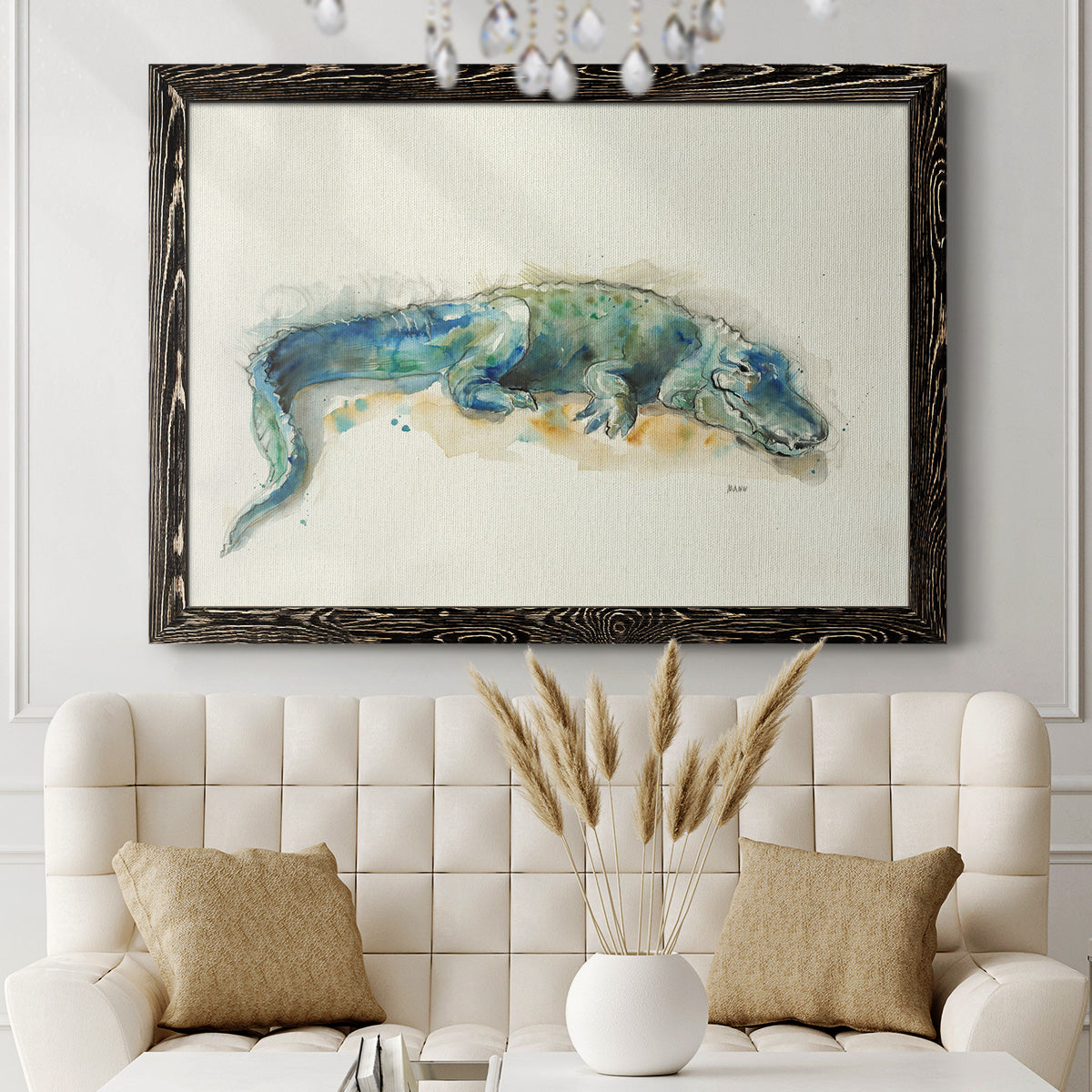 Alligator-Premium Framed Canvas - Ready to Hang