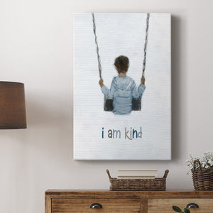 Boy on a Swing Premium Gallery Wrapped Canvas - Ready to Hang