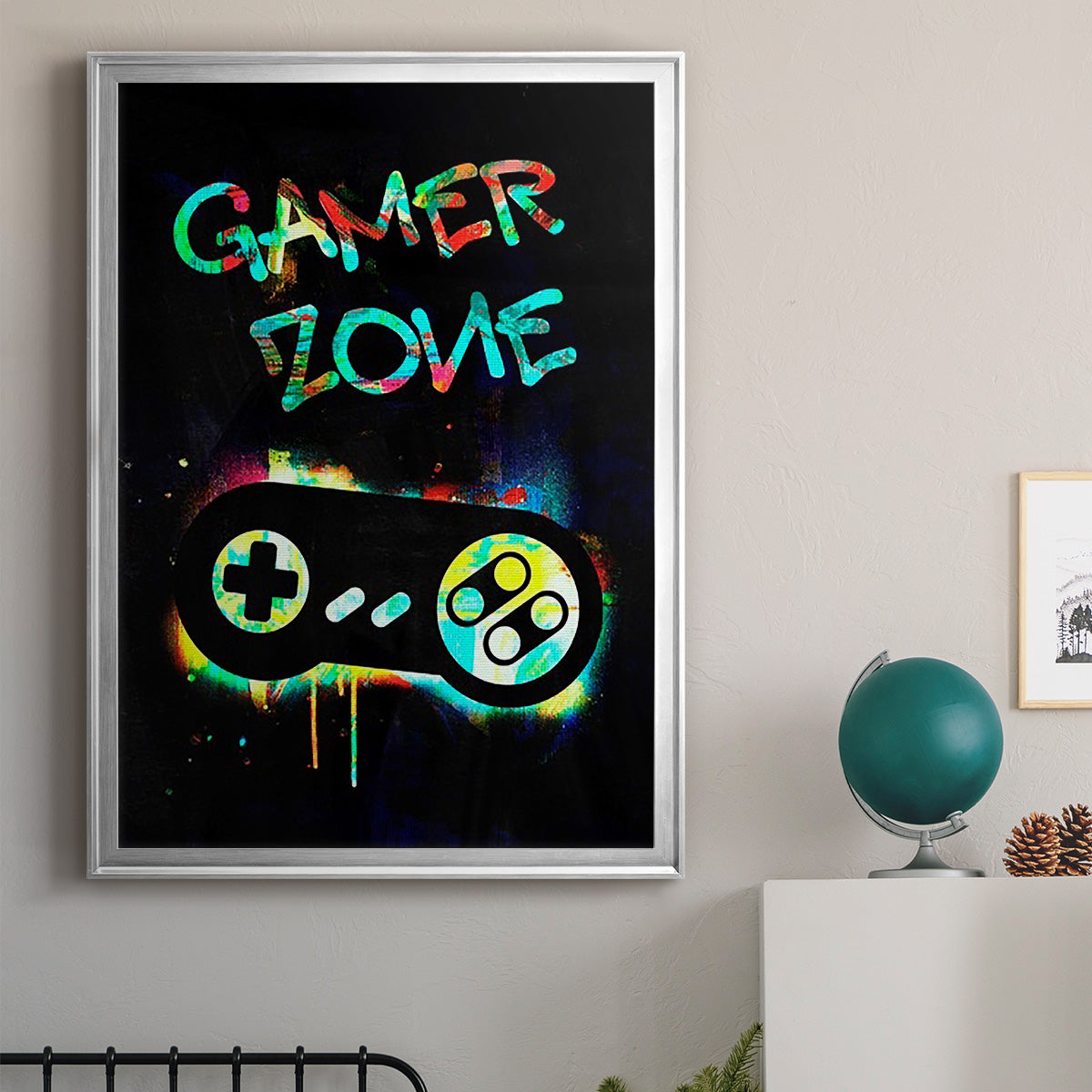 Gamer Tag IV Premium Framed Print - Ready to Hang
