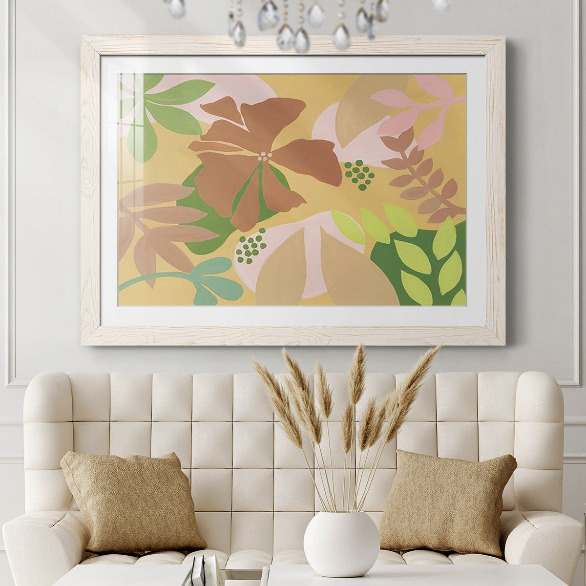 Neutral Blooms IV-Premium Framed Print - Ready to Hang