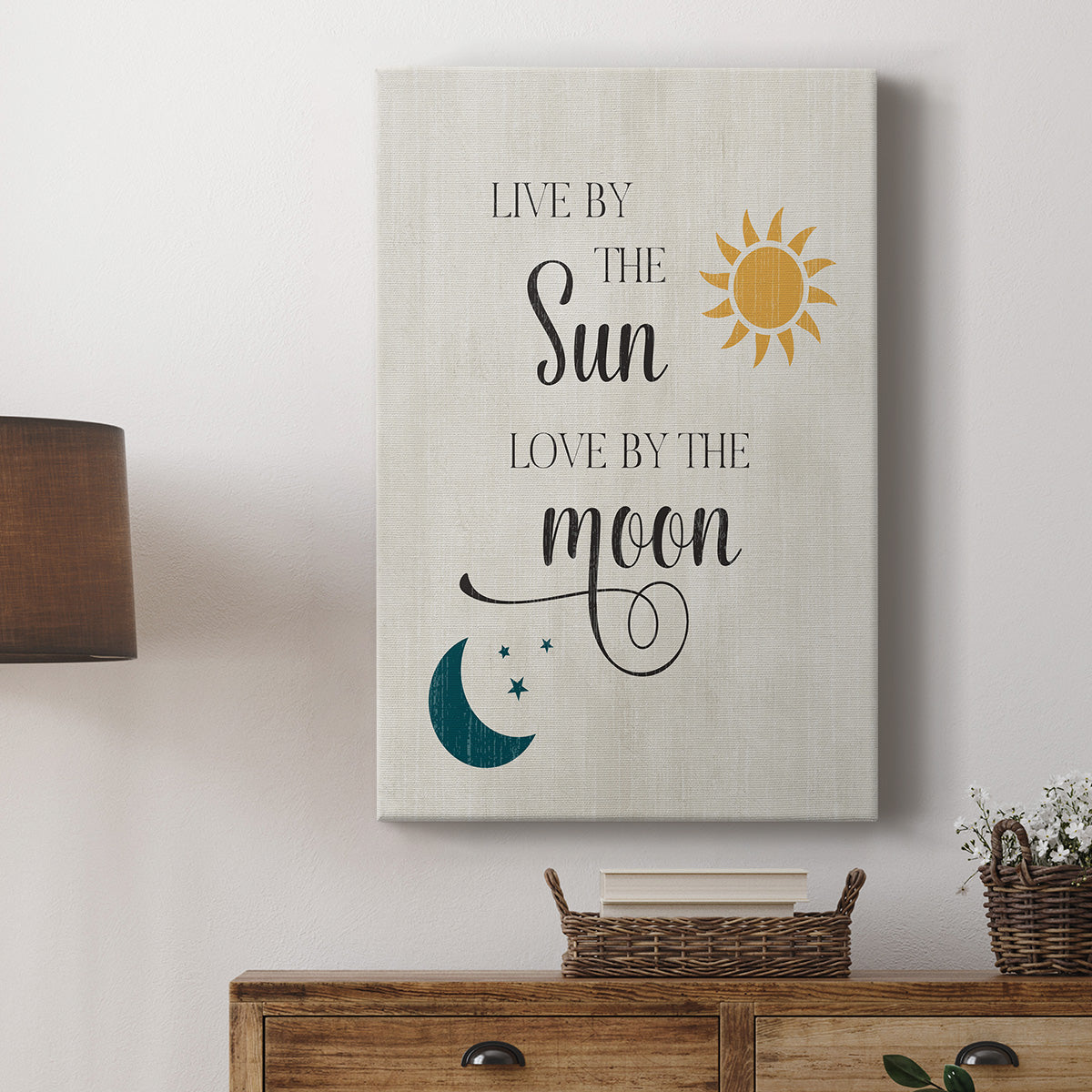 Sun and Moon Premium Gallery Wrapped Canvas - Ready to Hang