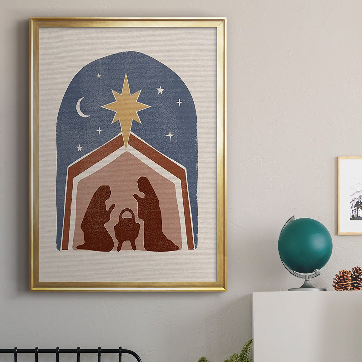 Boho Nativity I Premium Framed Print - Ready to Hang