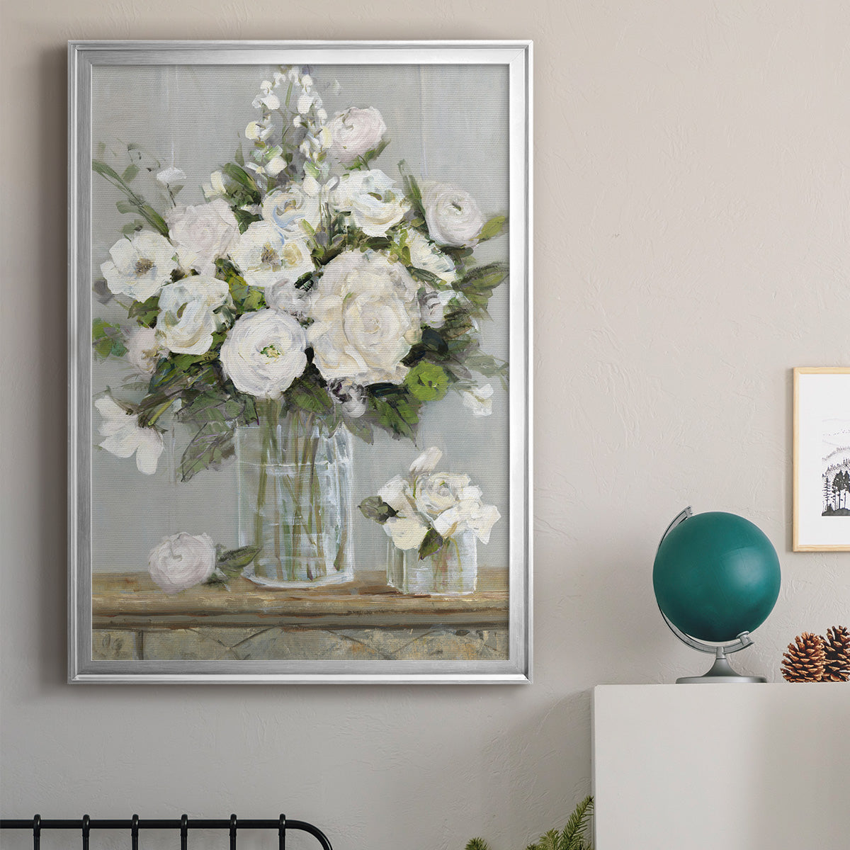 Cottage Whites Premium Framed Print - Ready to Hang