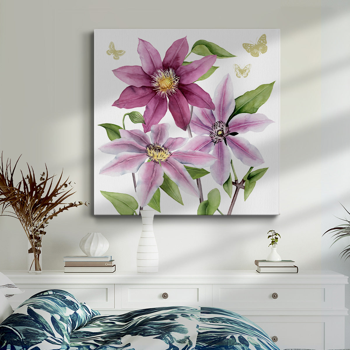 Clematis Climb I-Premium Gallery Wrapped Canvas - Ready to Hang