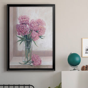Windowsill Floral II Premium Framed Print - Ready to Hang