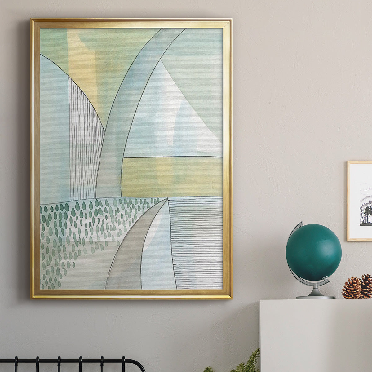 Mint Reflection II Premium Framed Print - Ready to Hang