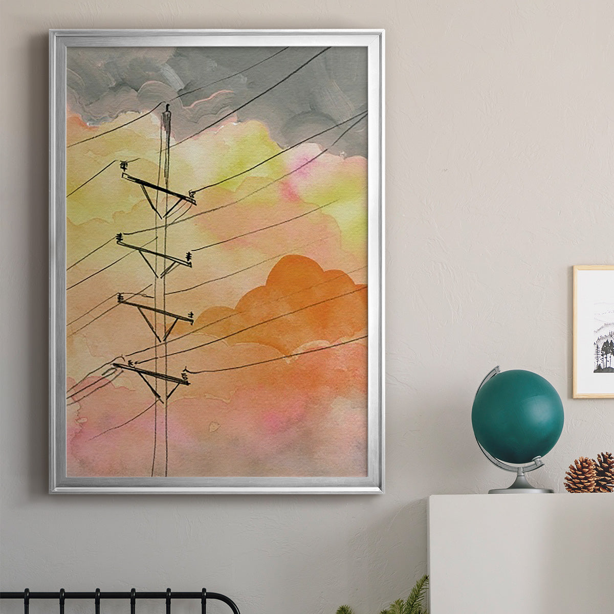 Cloudy Communication I Premium Framed Print - Ready to Hang