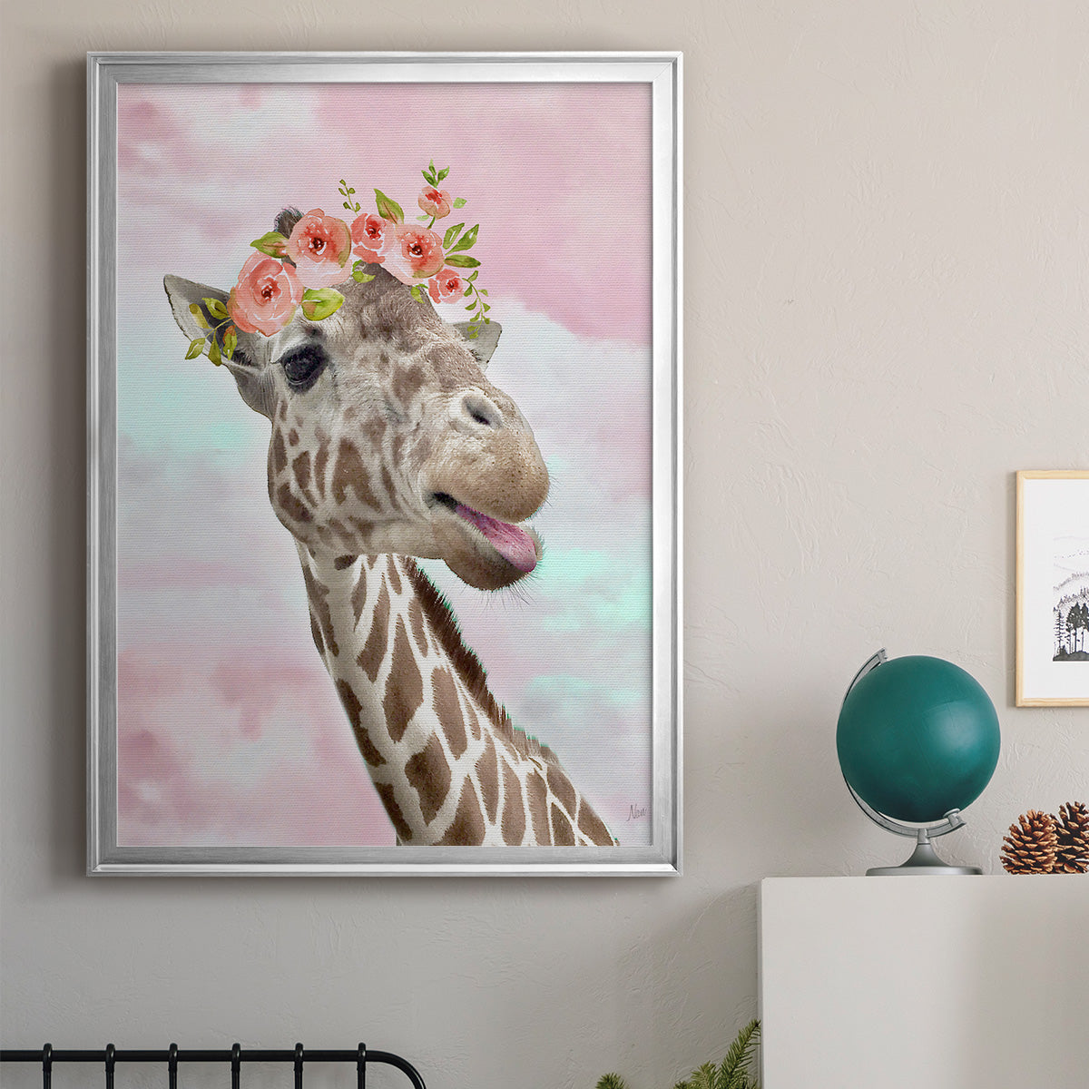 Floral Fun I Premium Framed Print - Ready to Hang