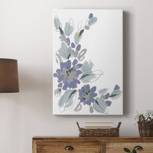 Periwinkle Patch III Premium Gallery Wrapped Canvas - Ready to Hang