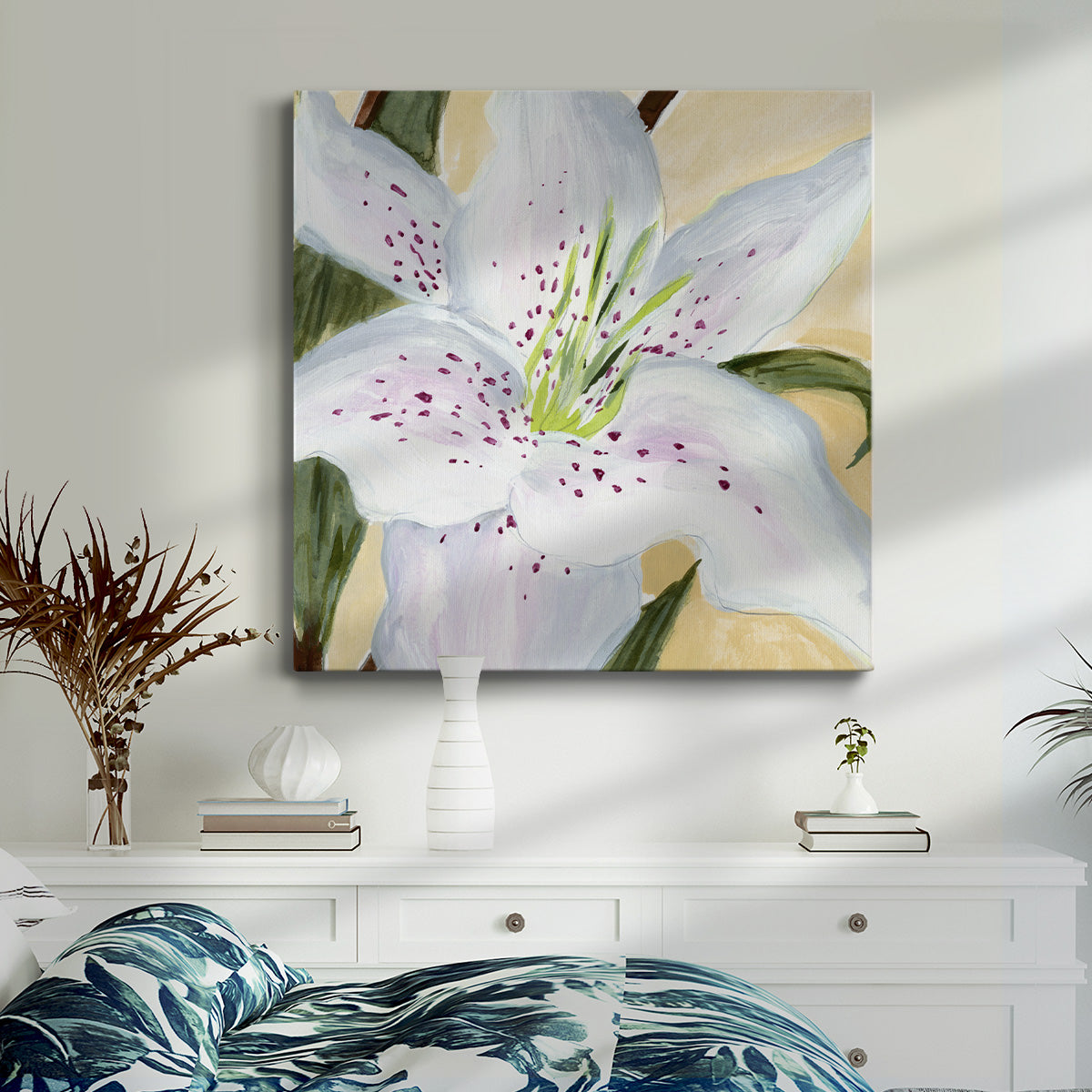 White Lily I-Premium Gallery Wrapped Canvas - Ready to Hang