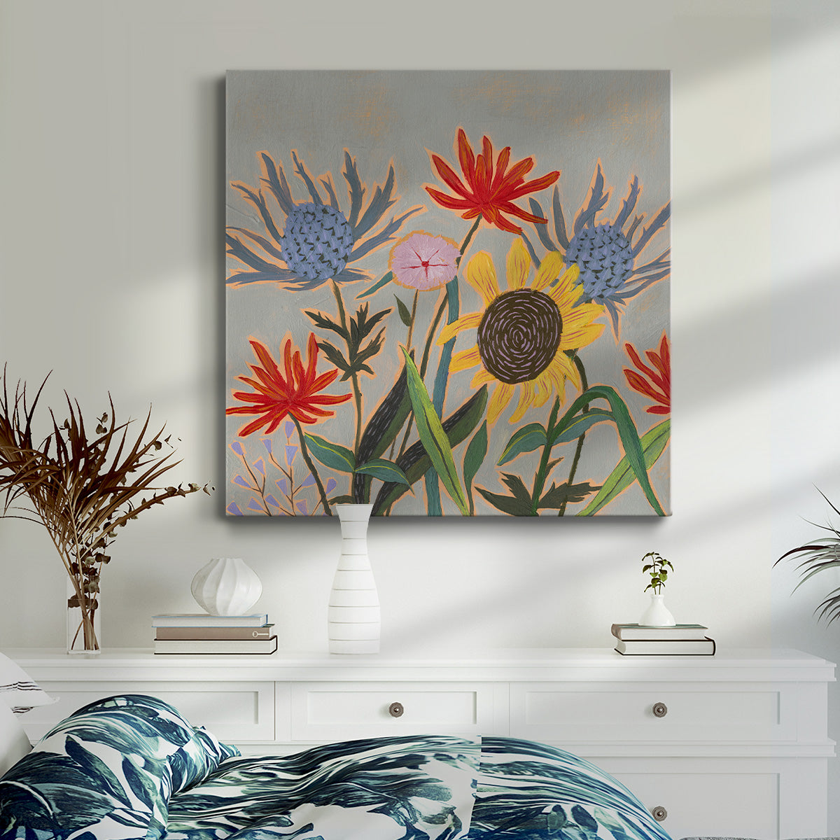 Thistle Bouquet II-Premium Gallery Wrapped Canvas - Ready to Hang