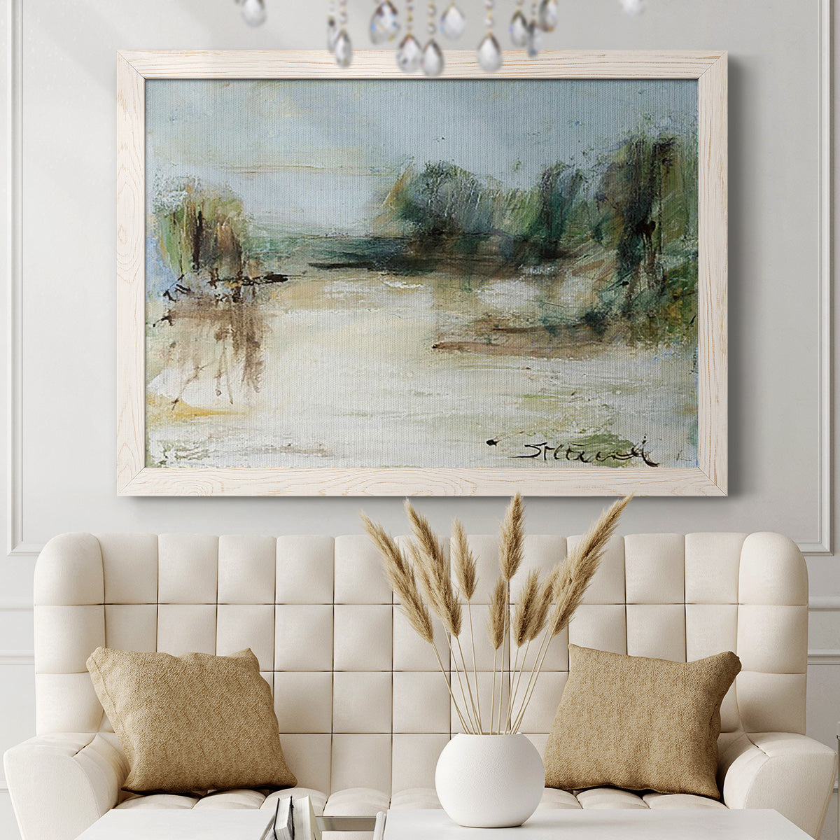 Wintery Horizon III-Premium Framed Canvas - Ready to Hang