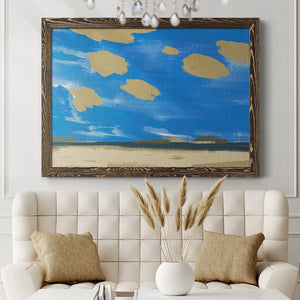 Textured Beachscape I-Premium Framed Canvas - Ready to Hang