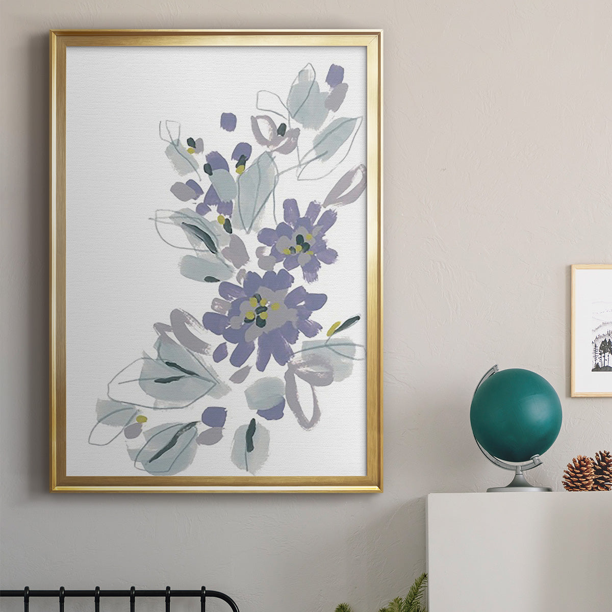 Periwinkle Patch II Premium Framed Print - Ready to Hang