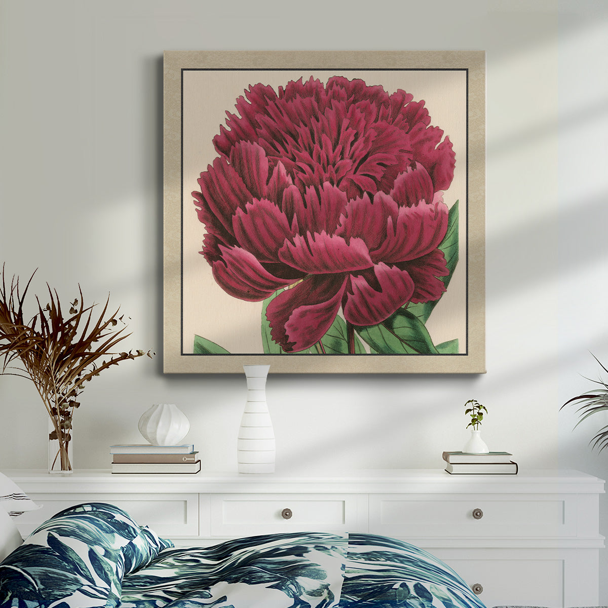 Peony Collection V-Premium Gallery Wrapped Canvas - Ready to Hang