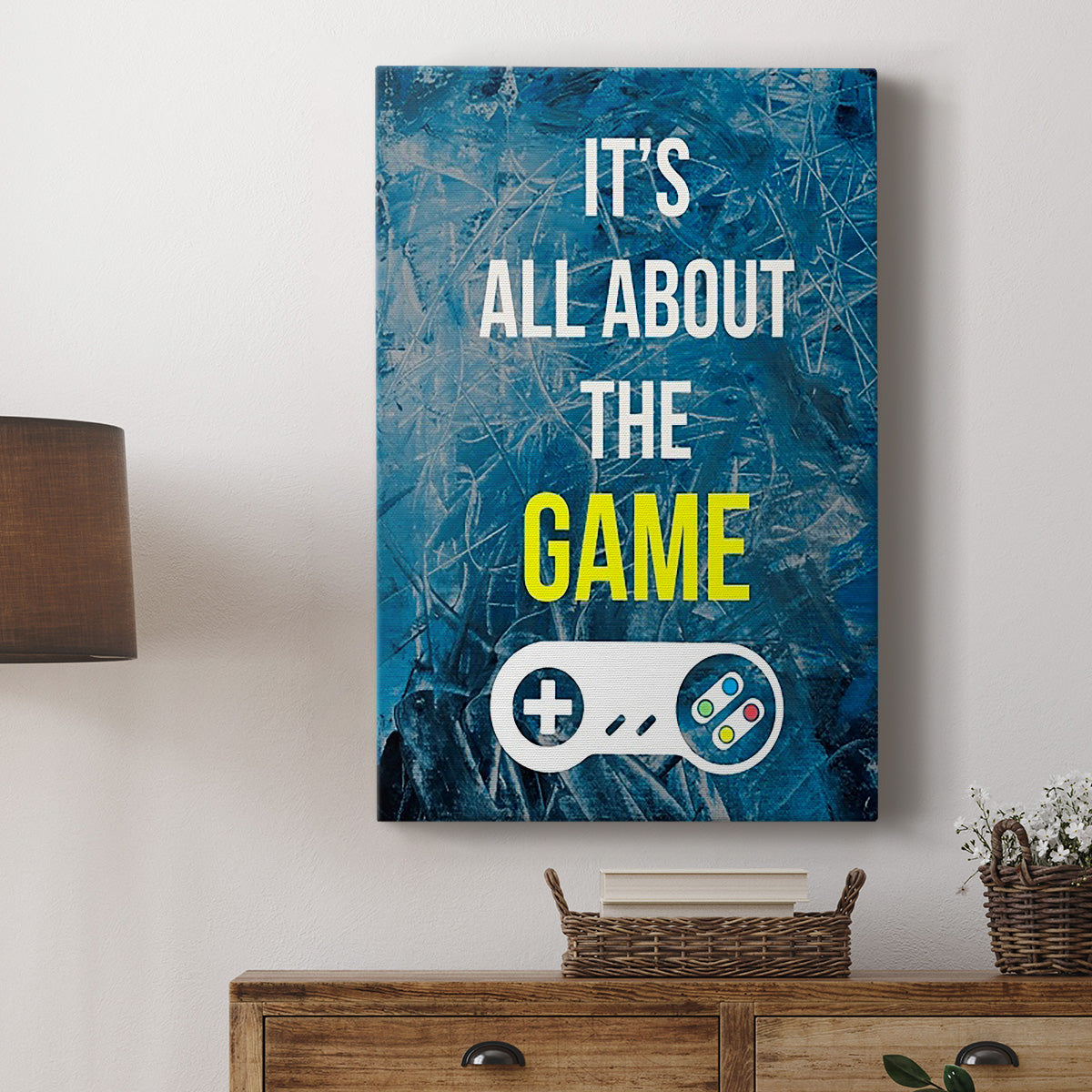 Gamer at Play IV Premium Gallery Wrapped Canvas - Ready to Hang