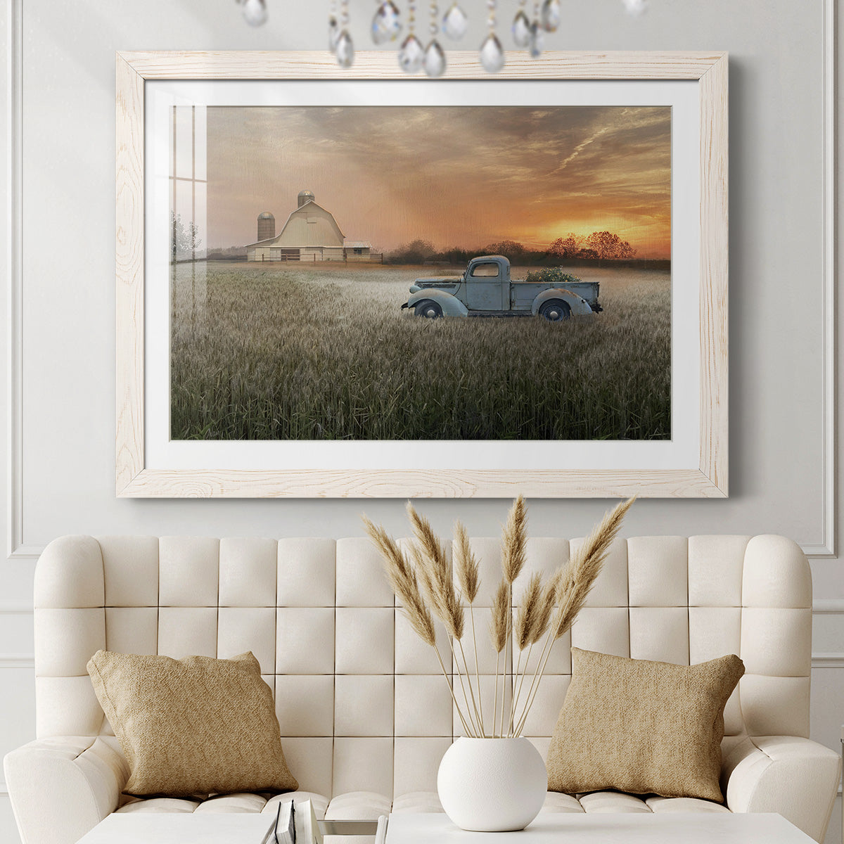 Evening Farm-Premium Framed Print - Ready to Hang