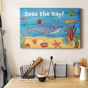 Cute Sea Creatures II Premium Gallery Wrapped Canvas - Ready to Hang