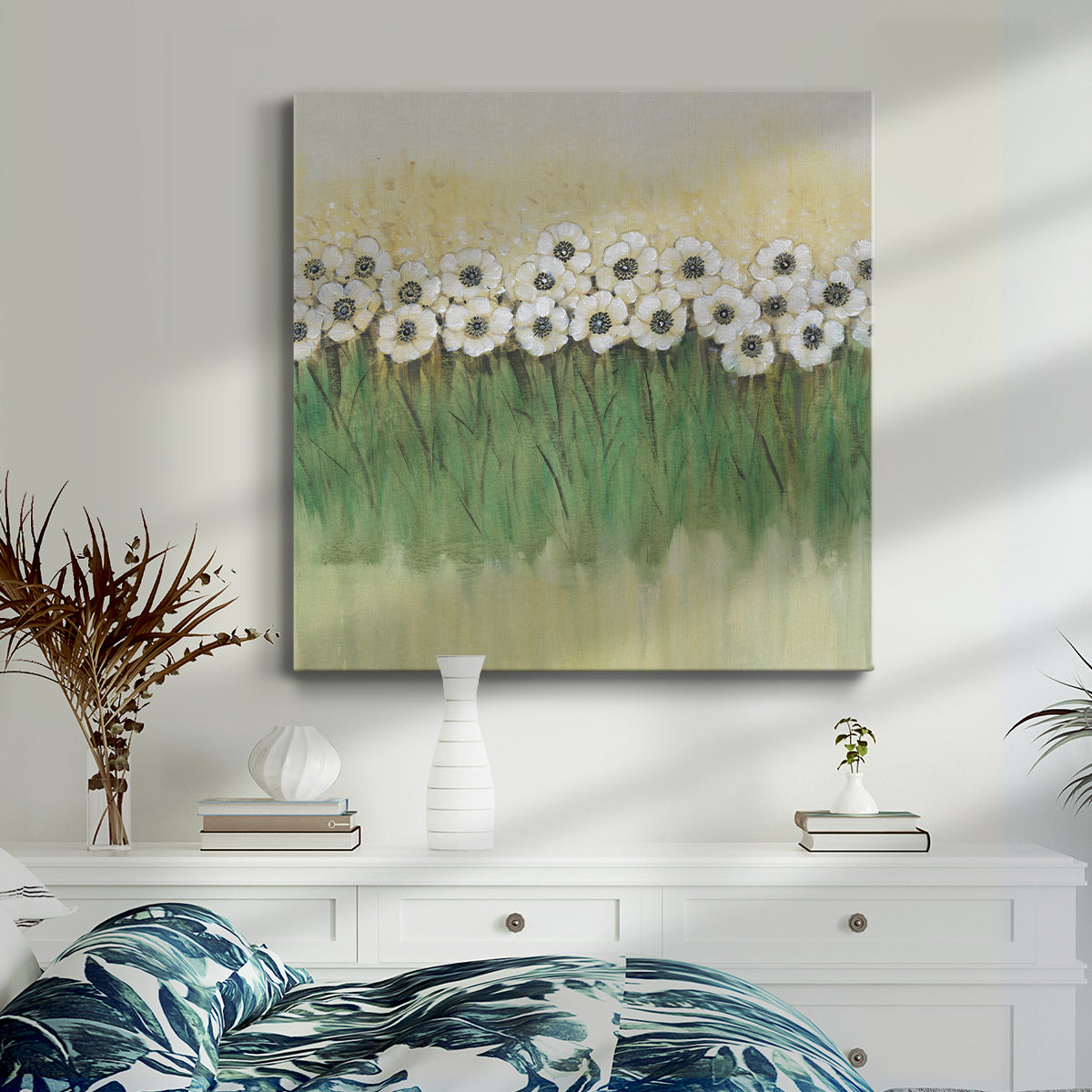Rows of Flowers II-Premium Gallery Wrapped Canvas - Ready to Hang
