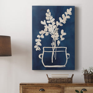 Vessel on Indigo I Premium Gallery Wrapped Canvas - Ready to Hang