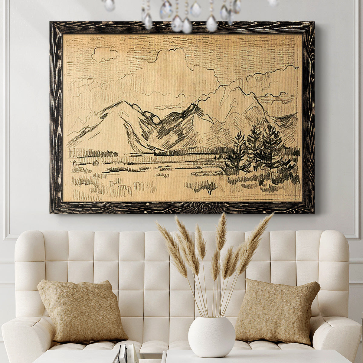 Hatched Horizon II-Premium Framed Canvas - Ready to Hang
