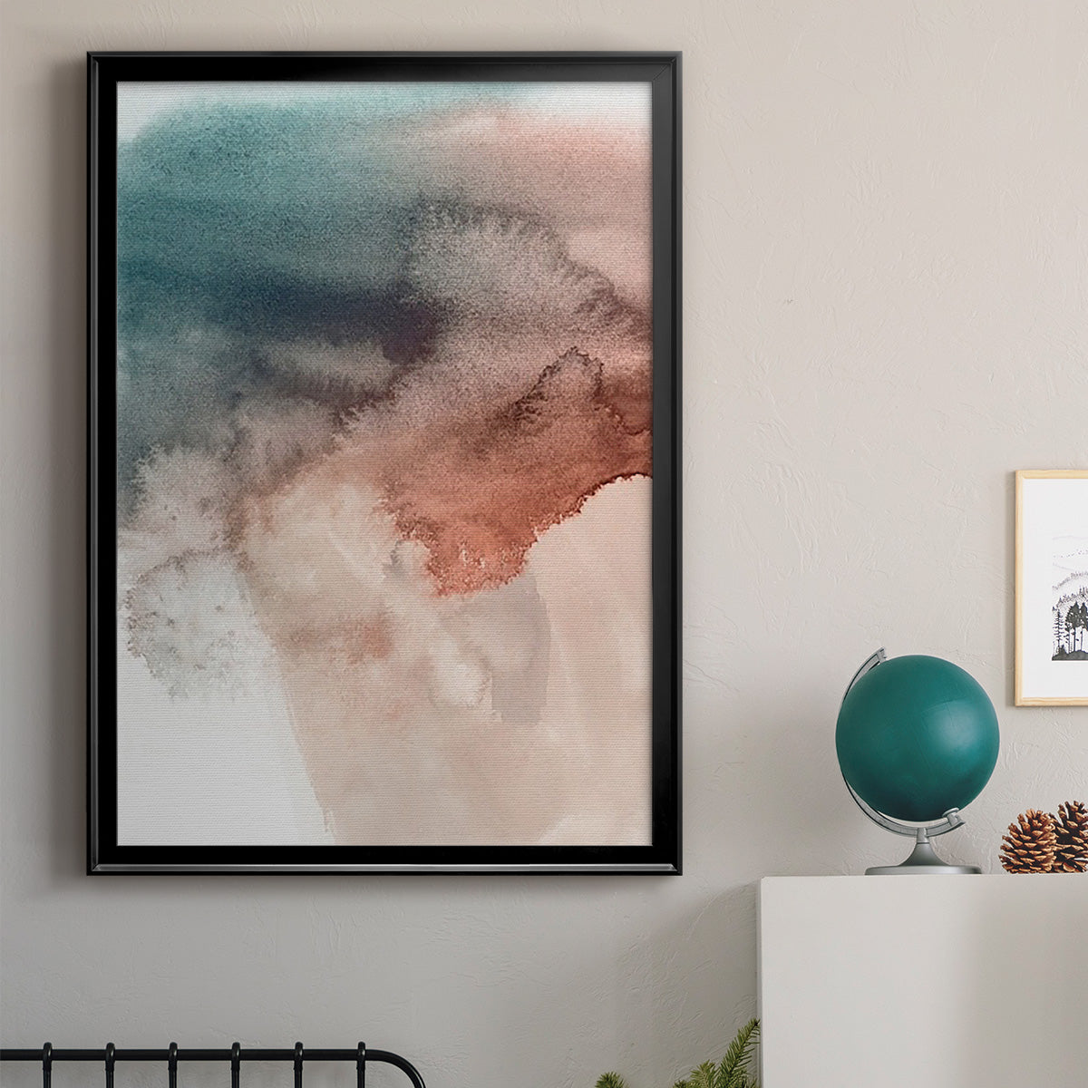 Red Ochre Abstract III Premium Framed Print - Ready to Hang