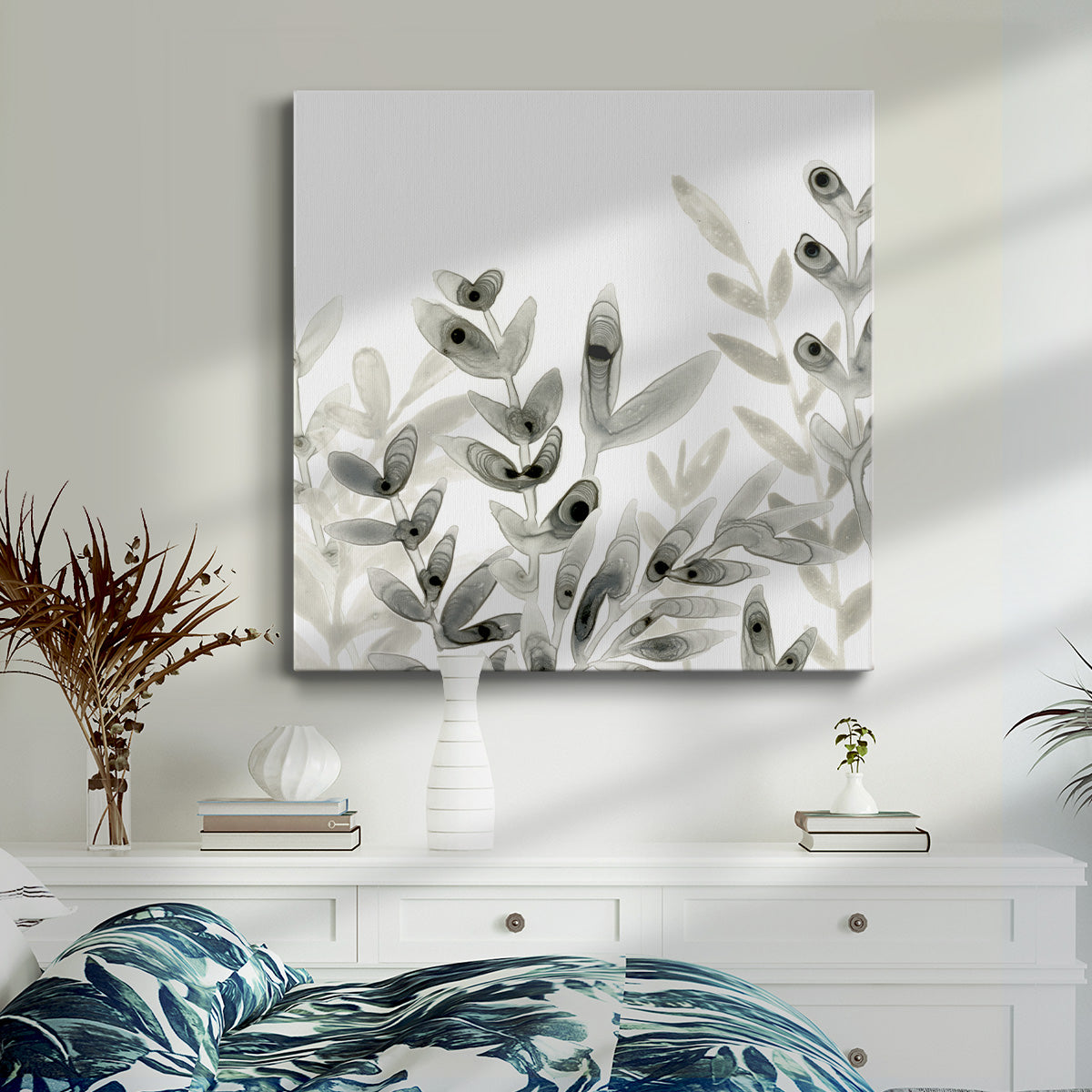 Watermark Foliage IV-Premium Gallery Wrapped Canvas - Ready to Hang