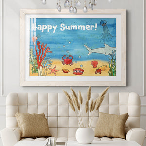Cute Sea Creatures I-Premium Framed Print - Ready to Hang