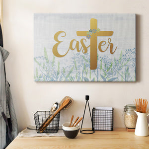 Easter Wildflowers Premium Gallery Wrapped Canvas - Ready to Hang