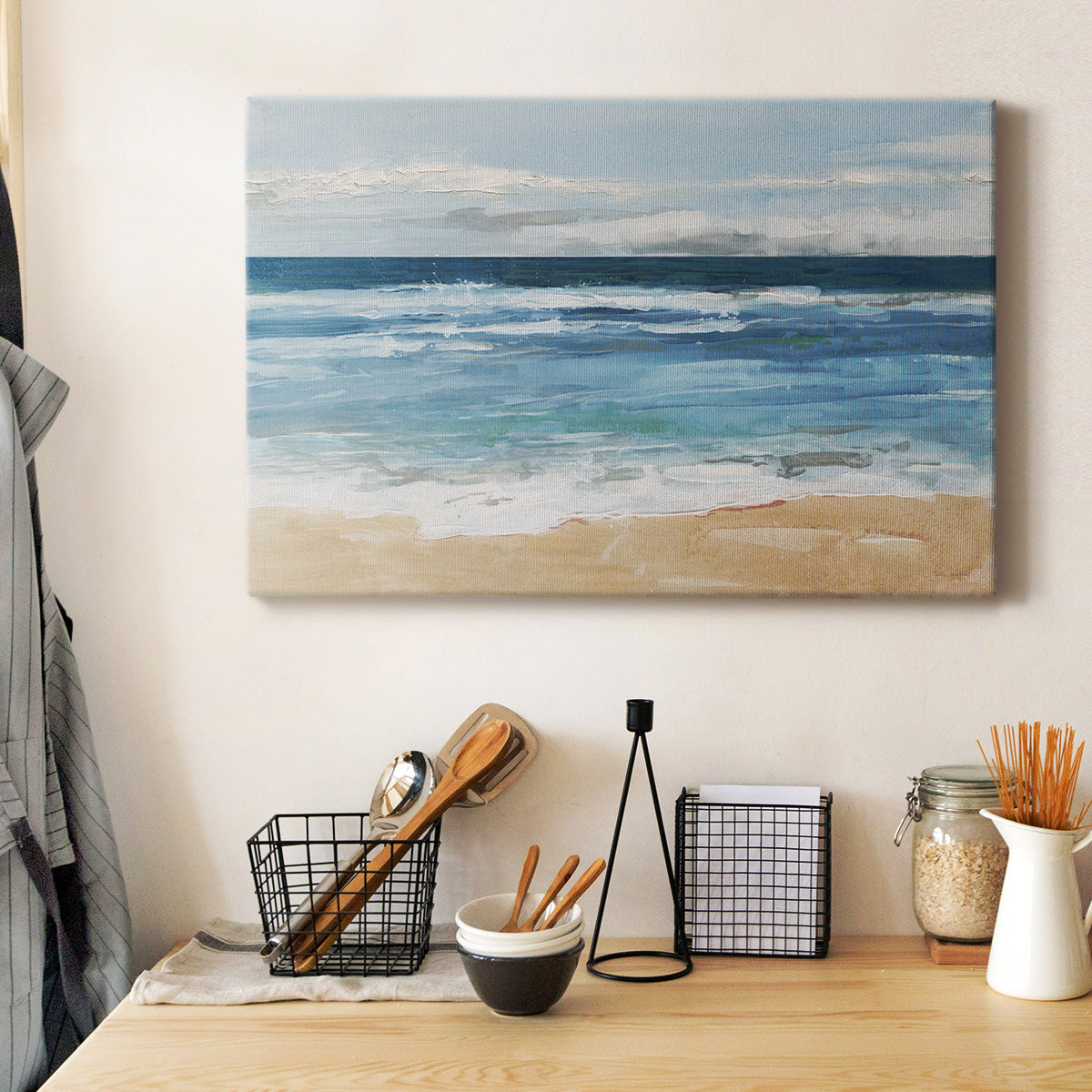 Ocean Waves II Premium Gallery Wrapped Canvas - Ready to Hang