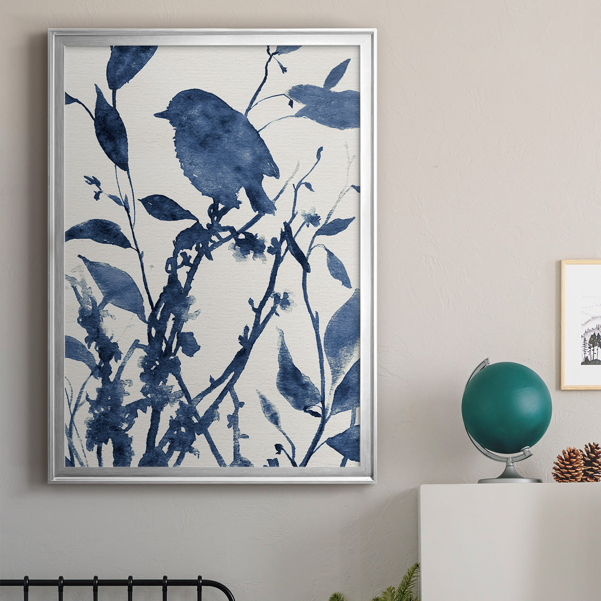 Bluebird Silhouette II Premium Framed Print - Ready to Hang