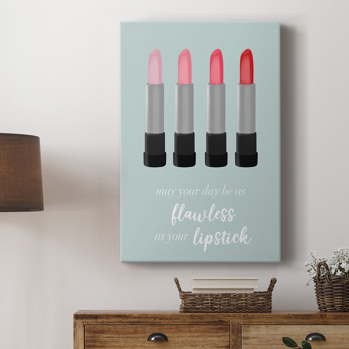 Flawless Lipstick Premium Gallery Wrapped Canvas - Ready to Hang