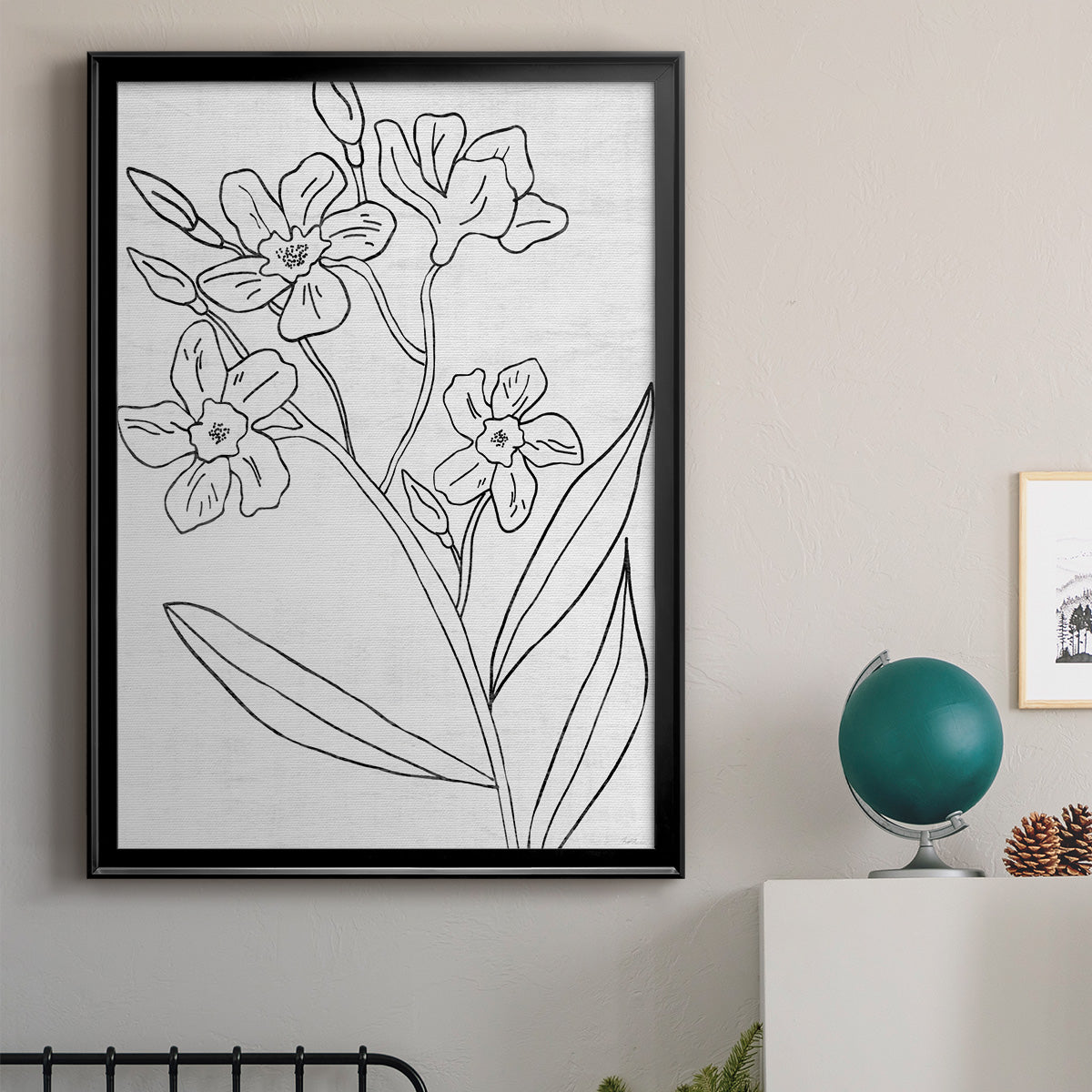 Botanical Sketch II Premium Framed Print - Ready to Hang
