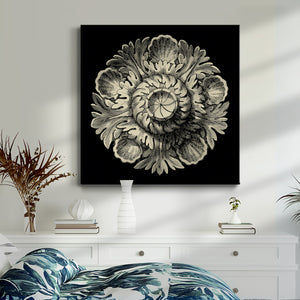 Black and Tan Rosette III-Premium Gallery Wrapped Canvas - Ready to Hang