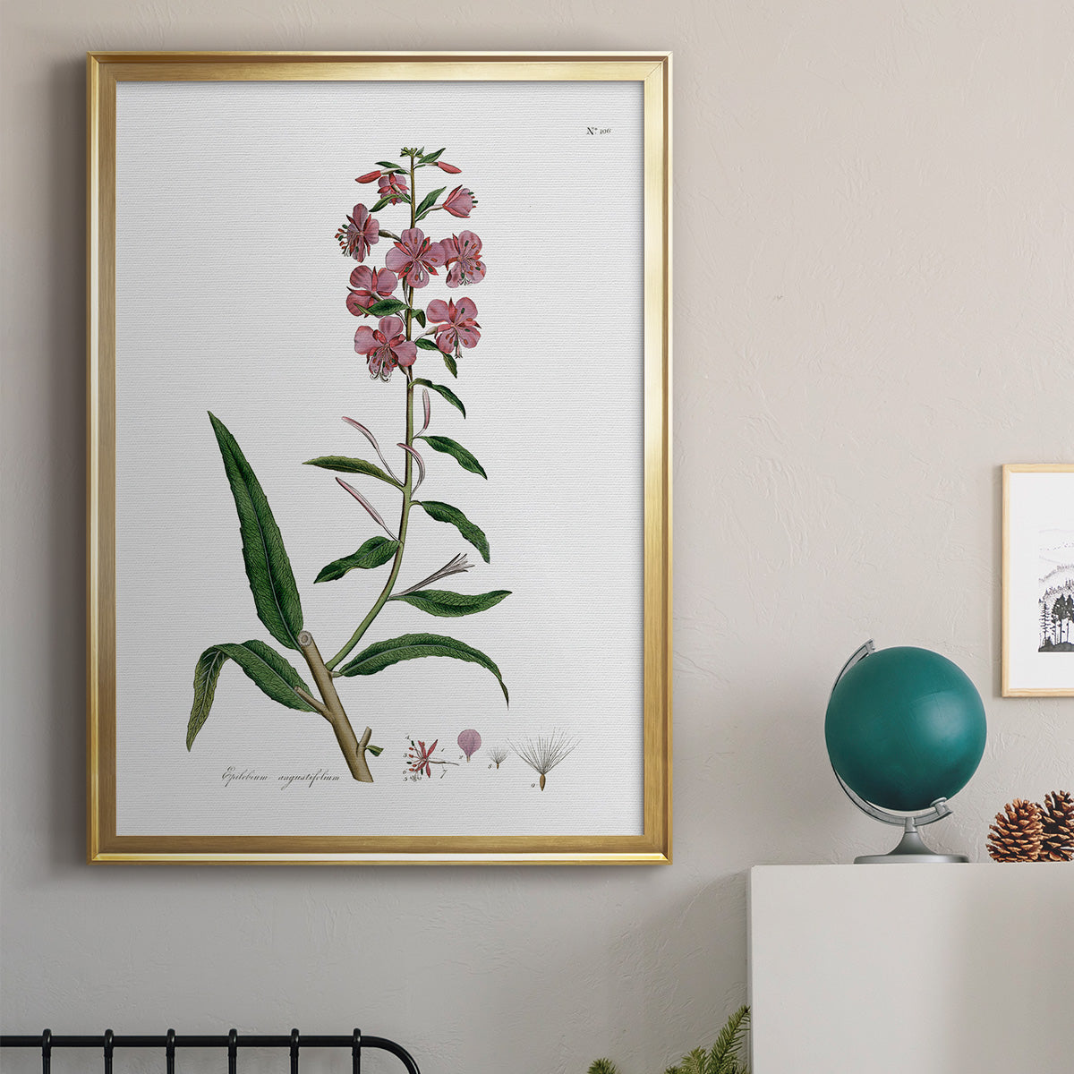 Rose Botanical I Premium Framed Print - Ready to Hang